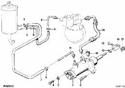 HYDRAULIC BRAKE SERVO UNIT diagram for BMW 7 Series E23 733i