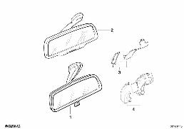 Binnenspiegel diagram for BMW 8 Series E31 850Ci
