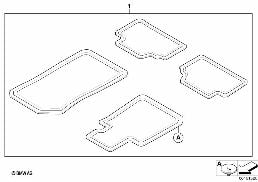 FLOOR MATS CITY diagram for BMW 3 Series E90 318i
