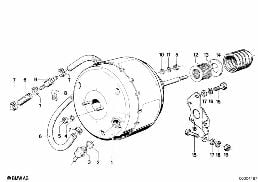 BRAKE SERVO UNIT/MOUNTING