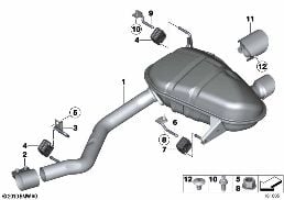EXHAUST SYSTEM, REAR