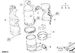 Katalysator/Dieselpartikelfilter diagram for BMW MINI Clubman R55 Cooper d