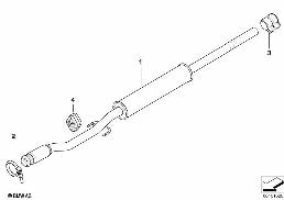 Vorschalldämpfer diagram for BMW MINI Clubman R55 Cooper d