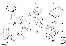 Contrôle press.pneus(RDC) - boît.de cde diagram for BMW 6 Series E63 LCI 650i