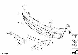Verkleidung vorn diagram for BMW MINI Clubman R55 Cooper d