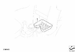 ODDMENTS TRAYS CENTER CONSOLE diagram for BMW MINI R56 LCI Cooper S
