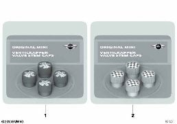 VALVE CAPS diagram for BMW MINI Countryman F60 Cooper
