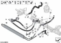 HYDRO STEERING-OIL PIPES