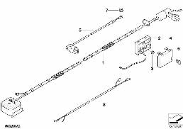 배터리 케이블/전류분배기, 뒤 diagram for BMW MINI Cabrio R52 Cooper S