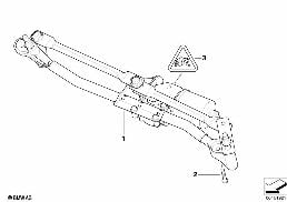 SINGLE WIPER PARTS diagram for BMW 1 Series E87 LCI 118d