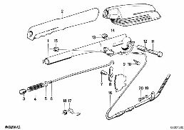 PARKING BRAKE/CONTROL diagram for BMW 5 Series E28 524td