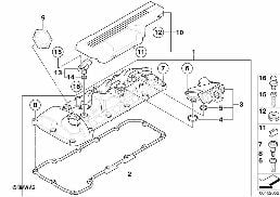 CYLINDER HEAD COVER diagram for BMW 3 Series E92 M3