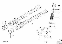 VALVE TIMING GEAR - CAM SHAFT diagram for BMW 3 Series E92 M3