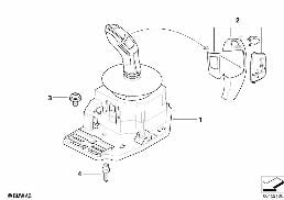 GEAR SELECTOR SWITCH diagram for BMW 6 Series E64 LCI 650i