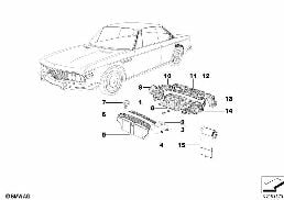 TRUNK TRIM PANEL diagram for BMW 2.5CS-3.0CSL 2.5CS