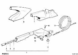 Feststellbremse/Betätigung diagram for BMW 7 Series E32 750iL
