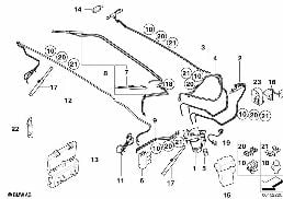 전자유압식-소프트톱-유압부품 diagram for BMW 3 Series E46 318Ci