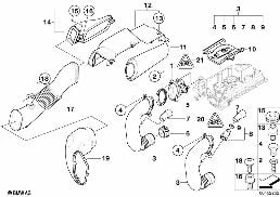 MASS AIR FLOW SENSOR/INTAKE SILENCER