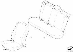SEAT COVER diagram for BMW X6 E71 50iX