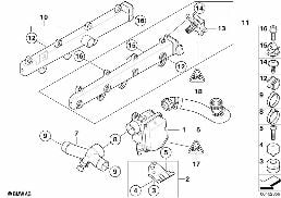 IDLE ACTUATOR/IDLE ACTUATOR CABLE diagram for BMW 3 Series E92 M3