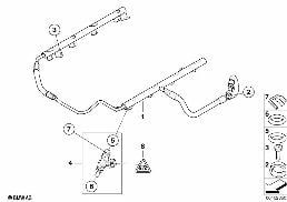 VALVES/PIPES OF FUEL INJECTION SYSTEM diagram for BMW 3 Series E92 M3