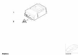 Centralny moduł bramki diagram for BMW 7 Series E65 745i
