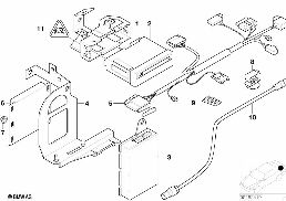 NAVIGATION SYSTEM/VIDEO MODULE diagram for BMW 7 Series E38 740i