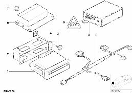 NAVIGATION SYSTEM/VIDEO MODULE diagram for BMW X5 E53 4.8is