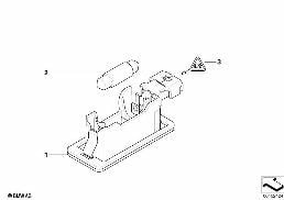 REGISTRATION PLATE LIGHT diagram for BMW X6 E71 M