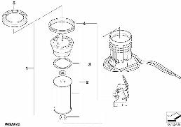 Kraftstofffilter/Füllstandsgeber rechts diagram for BMW MINI Clubman R55 Coop.S JCW