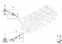 CYLINDER HEAD, ELECTR. ADD-ON PARTS diagram for BMW 3 Series E92 M3