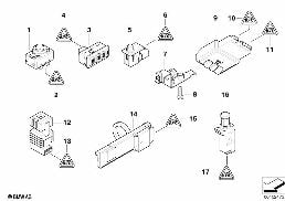 Interrupteurs divers diagram for BMW 5 Series E39 525td