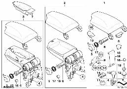 ARMREST, CENTRE CONSOLE diagram for BMW 1 Series E82 118d