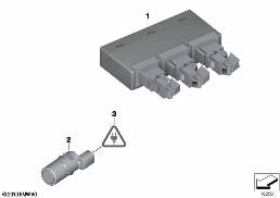 Park Distance Control (PDC) diagram for BMW Rolls-Royce Phantom RR1 Phantom