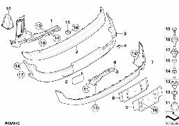 TRIM COVER, REAR