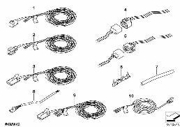 Kabel naprawczy pod. powietrznej diagram for BMW MINI R50 Cooper