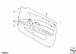Kişi.kapı döşemesi-kısmi deri-ön, LC diagram for BMW 5 Series E60 LCI 535d
