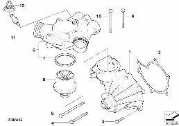 WATERPUMP - THERMOSTAT diagram for BMW 5 Series E39 M5