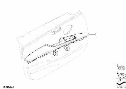 ARMREST, DOOR PANEL, FRONT diagram for BMW 3 Series E90 320d