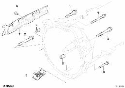 GEARBOX MOUNTING PARTS diagram for BMW 3 Series E90 LCI 335i