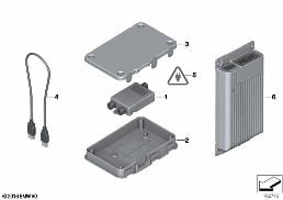 USB/AUDIO INTERFACE diagram for BMW 3 Series E91 335d