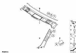 TRIM PANEL A-COLUMN/INT.WINDSHIELD PANEL diagram for BMW 3 Series E93 335i
