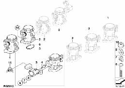THROTTLE HOUSING ASSY diagram for BMW 3 Series E92 M3