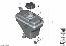 EXPANSION TANK diagram for BMW 3 Series E92 M3