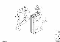 Verstärker / Halter Hifi System diagram for BMW MINI Clubman R55 Coop.S JCW