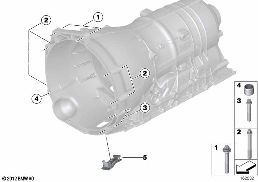 GEARBOX MOUNTING diagram for BMW 3 Series E91 LCI 330d
