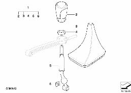 BMW PERFORMANCE SHIFT, MANUAL TRANS. diagram for BMW 3 Series E46 325i