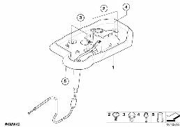 EMERGENCY RELEASE diagram for BMW 5 Series E60 LCI 530i