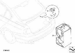 POCKET HOLDER diagram for BMW 3 Series E90 318i