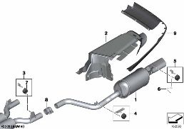 Viditelný výfuk diagram for BMW Rolls-Royce Phantom RR1 Phantom